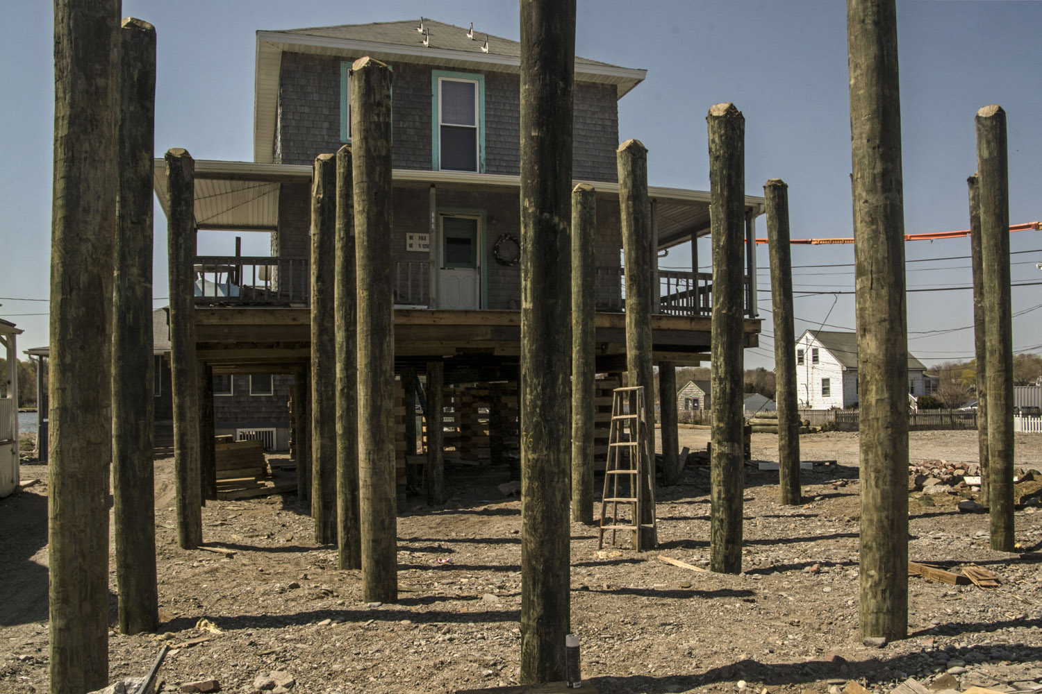 Gunrock House ready for lifting