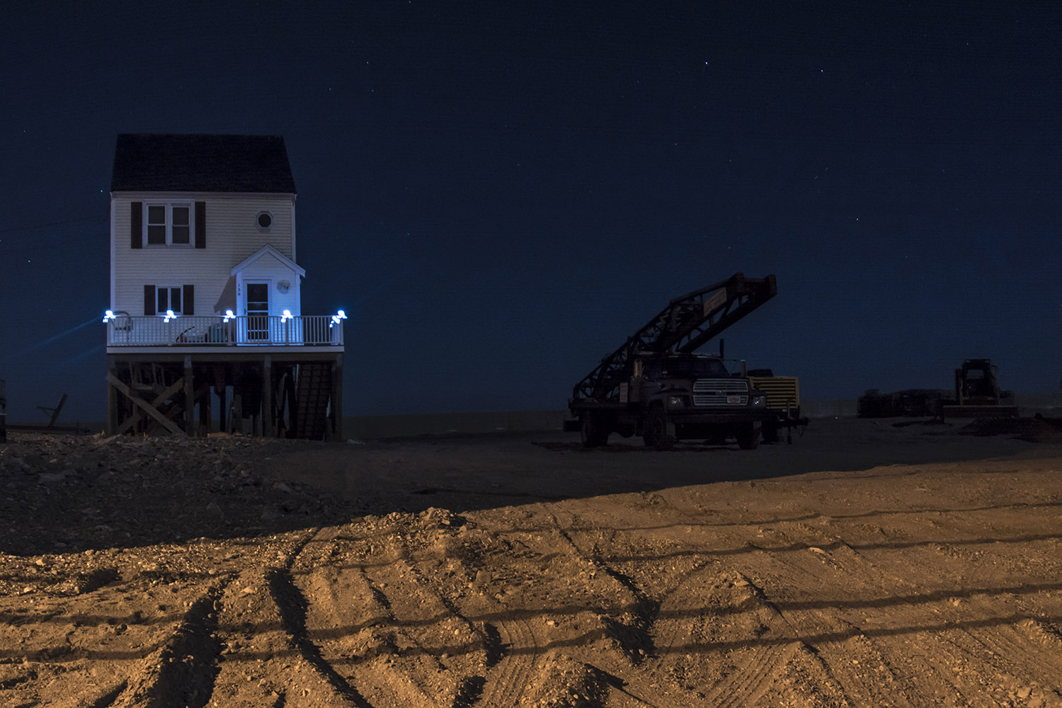 Gunrock House at Night