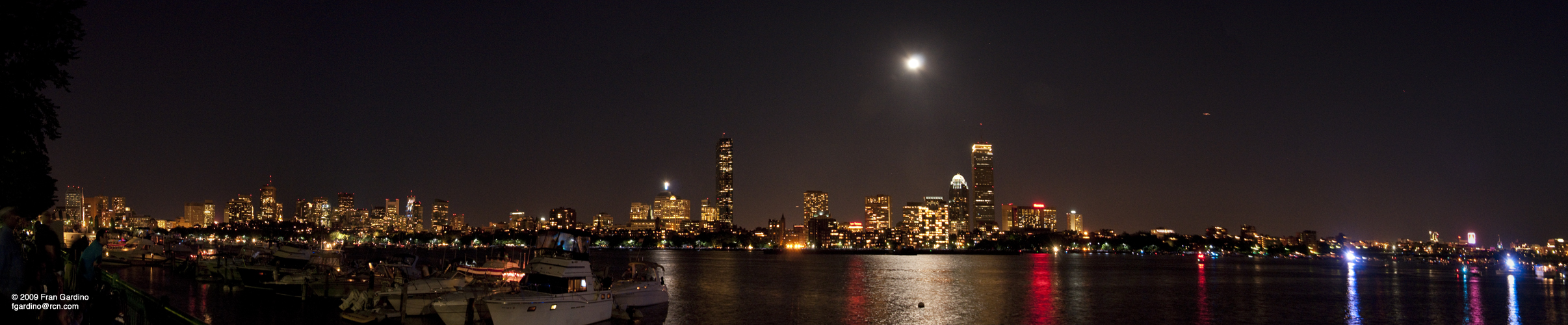 Pre Boston Pops Night Time Panorama