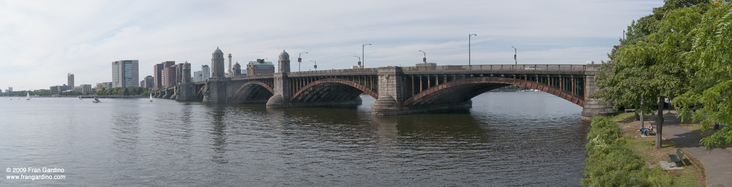 Longfellow from the Boston Foot Bridge