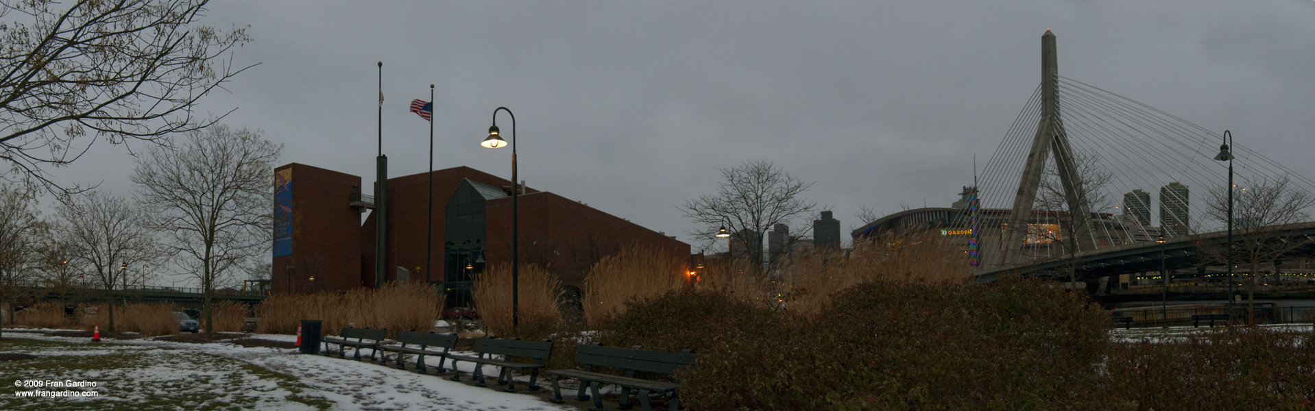 Dark Park under the Zakim